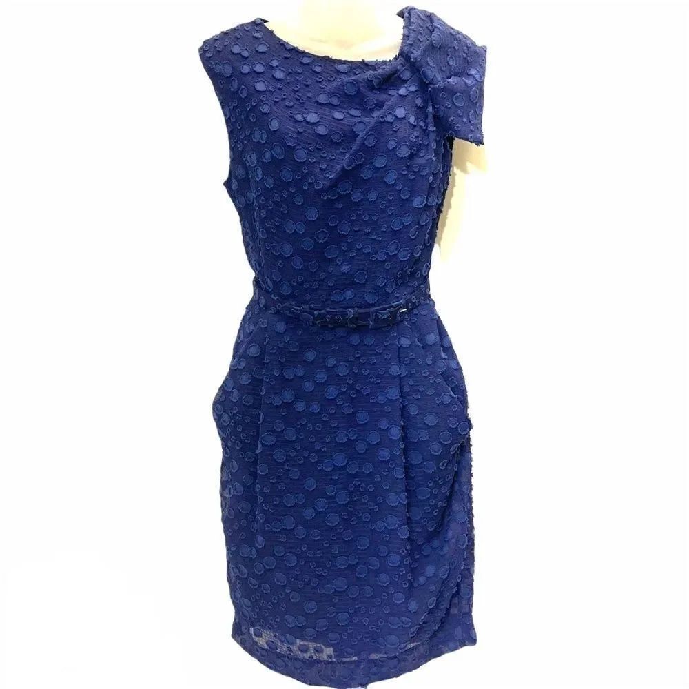 Eva Franco polka dot sheath dress retro style 40s